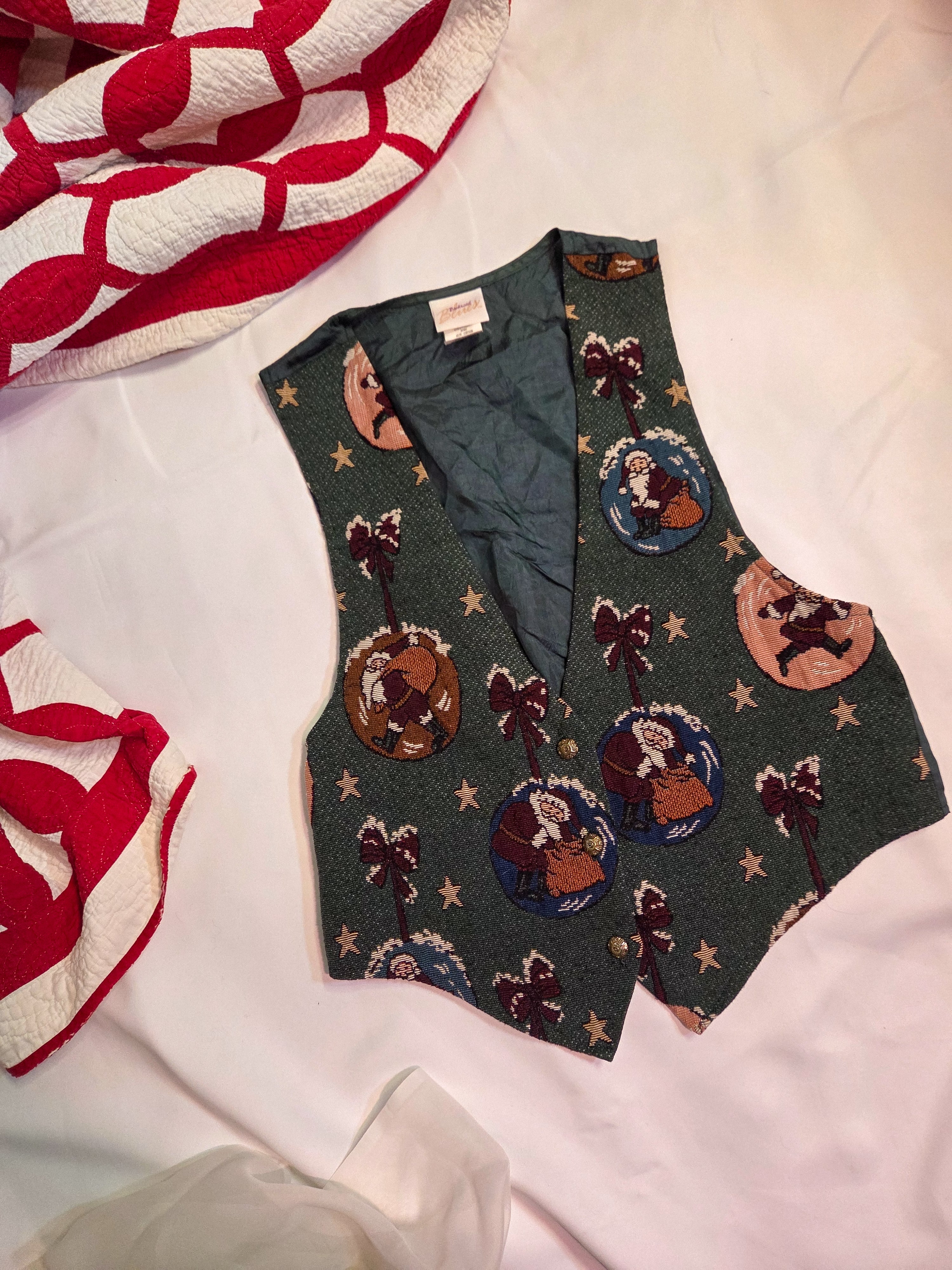 Vintage 90s Christmas Vest (Size L)