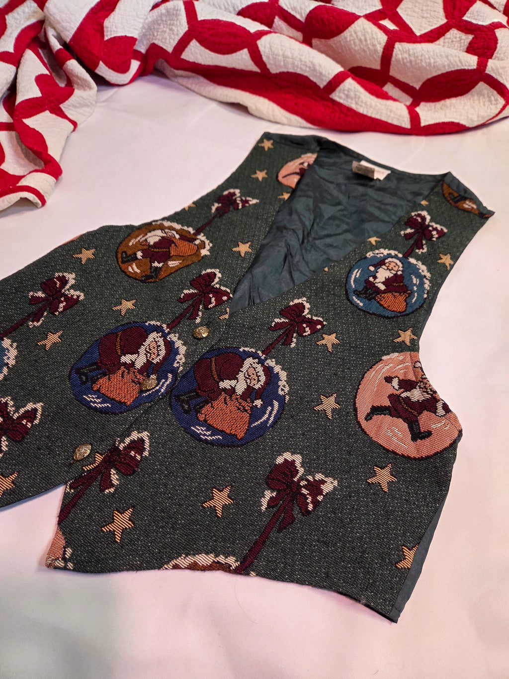 Vintage 90s Christmas Vest (Size L)